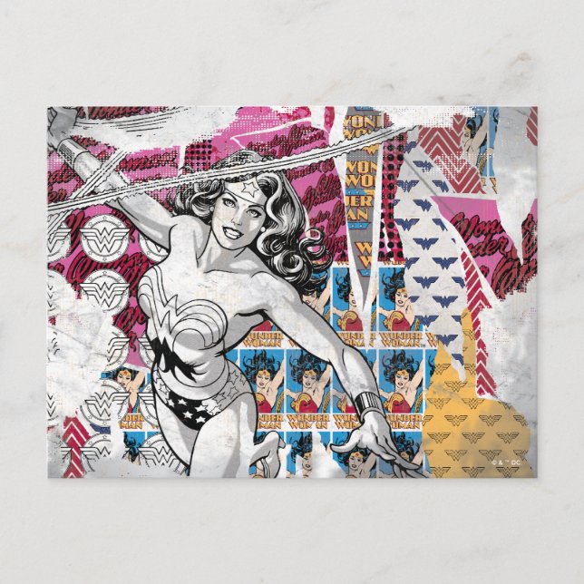 Postal Collage de mujeres maravillas 5 (Anverso)