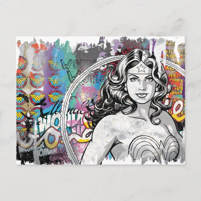 Postal Collage de mujeres maravillas 6 (Anverso)
