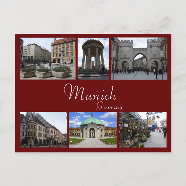 Postal Collage de Munich (Anverso)