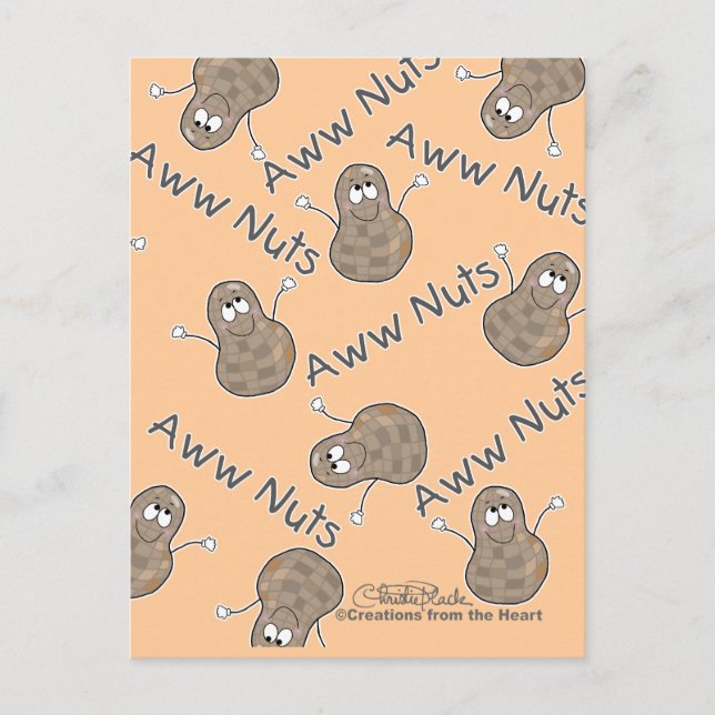 Postal Collage de nueces aww (Anverso)