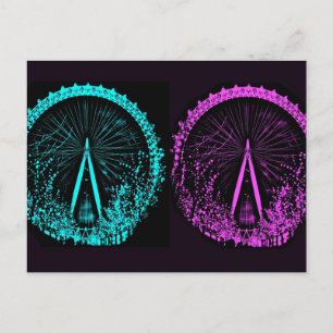 Postal Collage de Ojos de Londres