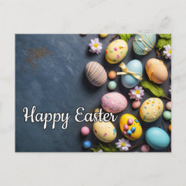 Postal Collage de Pascua Festivo Elegante Colorido