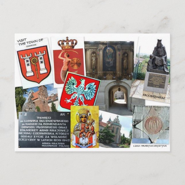 POSTAL COLLAGE DE POLONIA (Anverso)