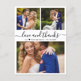 Postal Collage de presupuesto Amor y Gracias Boda Gracias