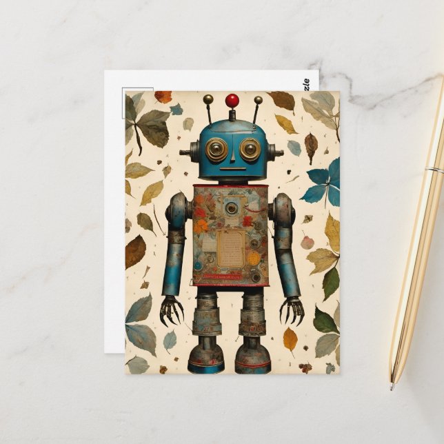 Postal Collage de robots (Anverso/Reverso In Situ)