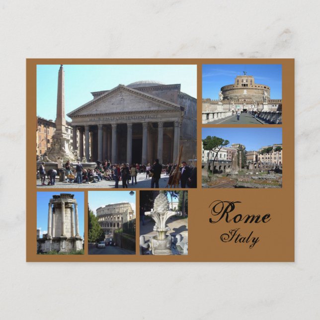 Postal Collage de Roma (Anverso)