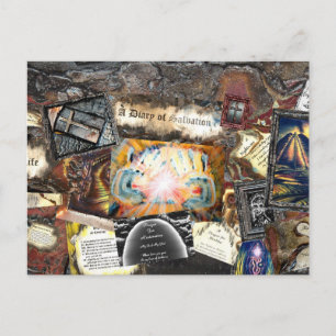 Postal Collage de ruta de vida