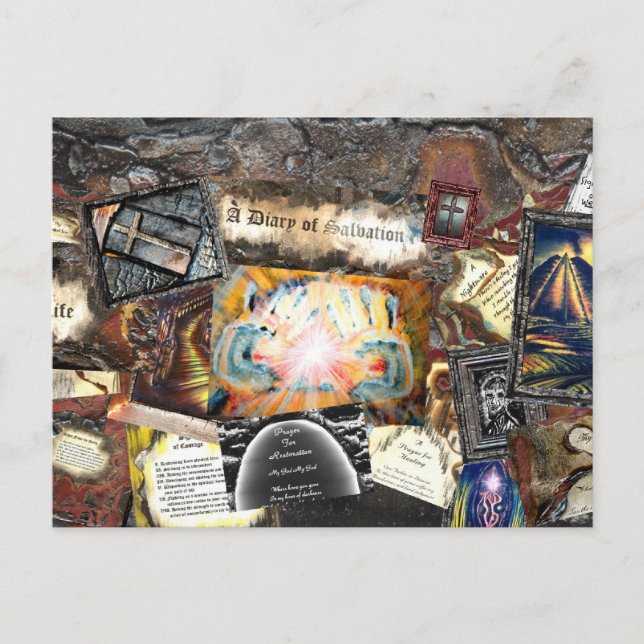 Postal Collage de ruta de vida (Anverso)