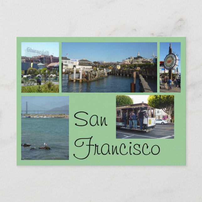 Postal Collage de San Francisco (Anverso)