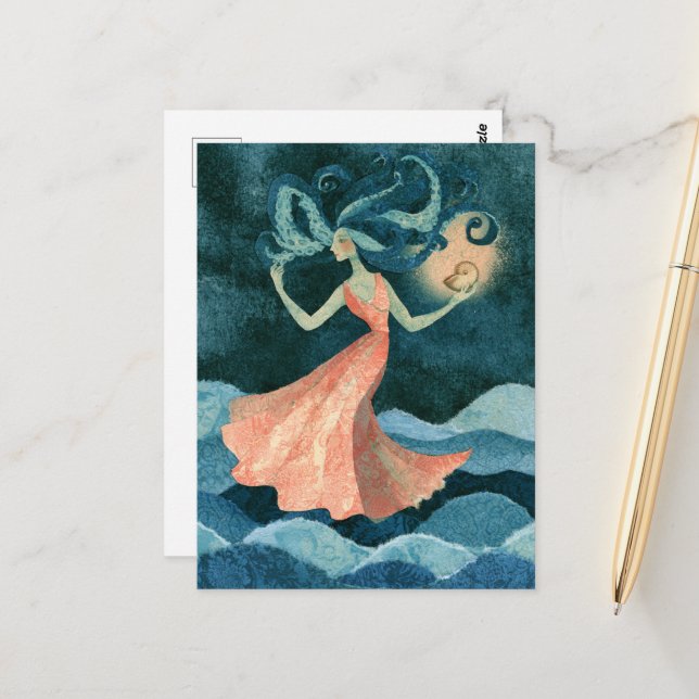 Postal Collage de Sirena (Anverso/Reverso In Situ)