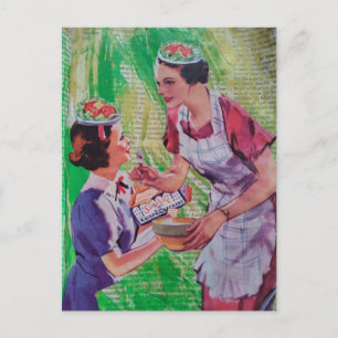 Postal Collage de sombreros de ensalada tontos