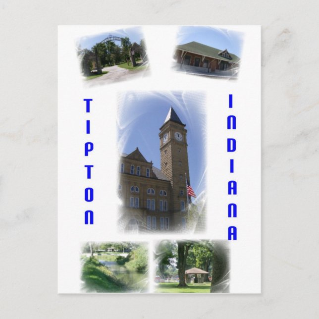 Postal Collage de Tipton Indiana (Anverso)