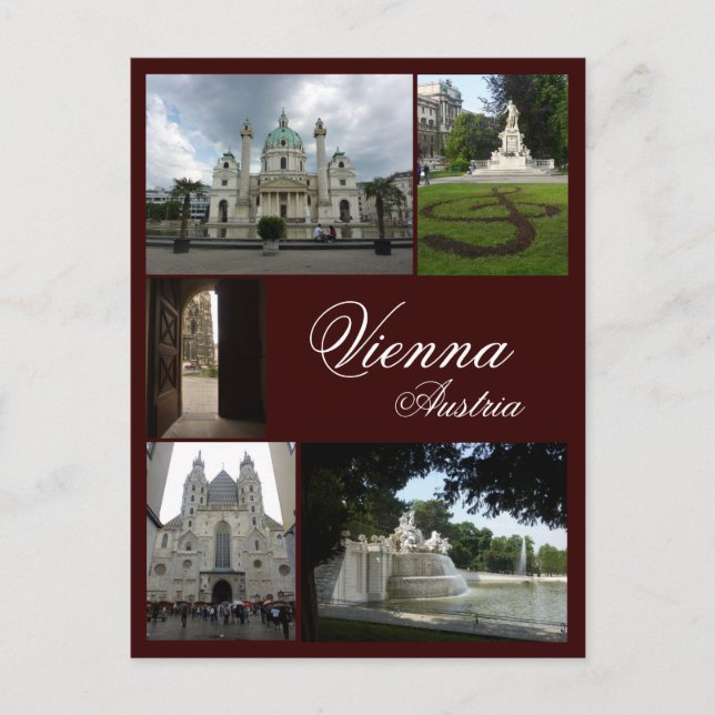 Postal Collage de Viena (Anverso)