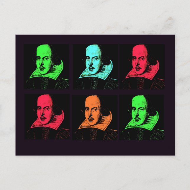 Postal Collage de William Shakespeare (Anverso)