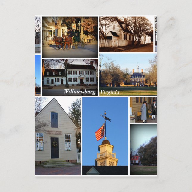 Postal Collage de Williamsburg (Anverso)