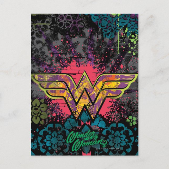 Postal Collage de Wonman Brick Wall (Anverso)