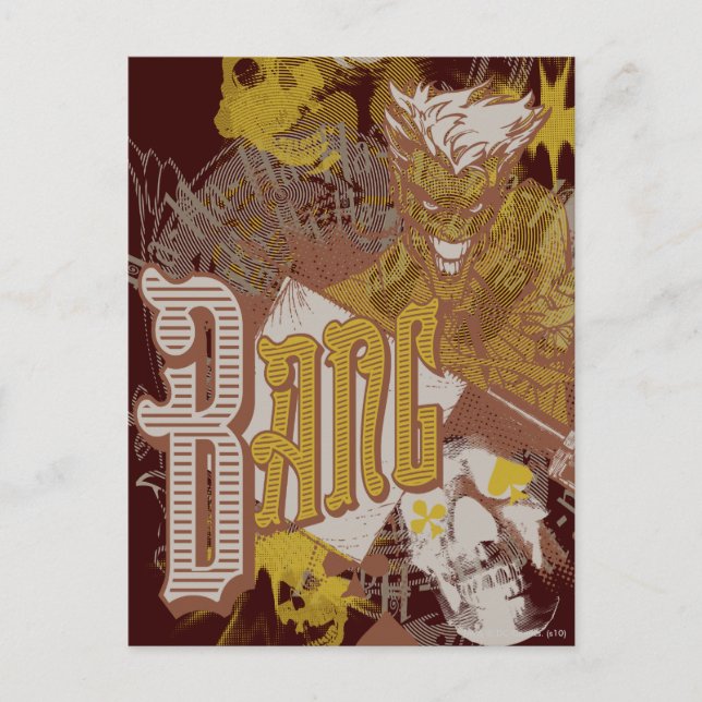 Postal Collage del Carnaval Joker / Bang (Anverso)