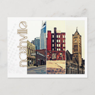 Postal Collage del centro de Nashville