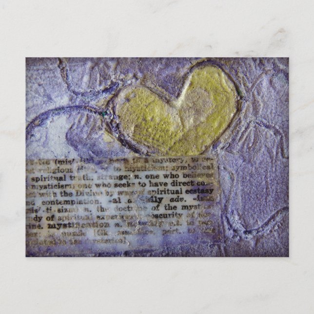 Postal Collage del corazón (Anverso)