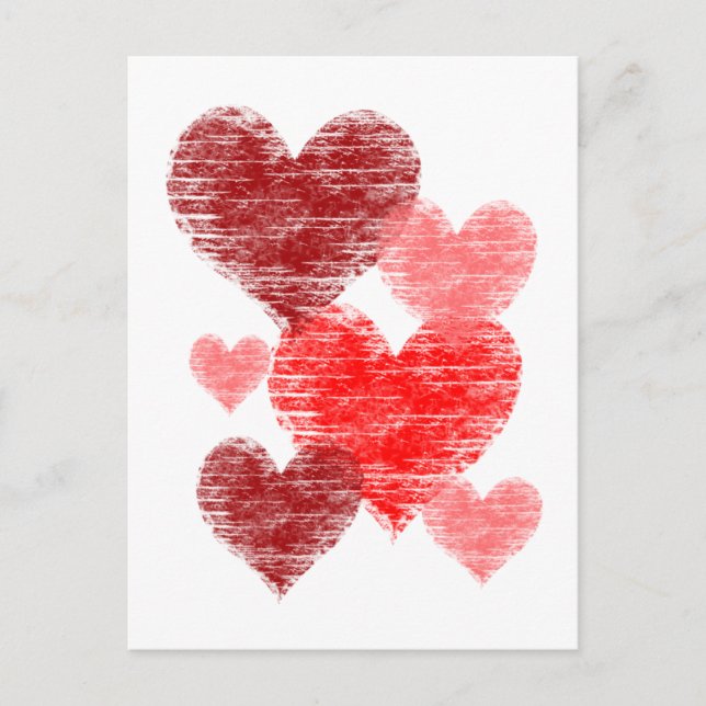 Postal Collage del corazón (Anverso)