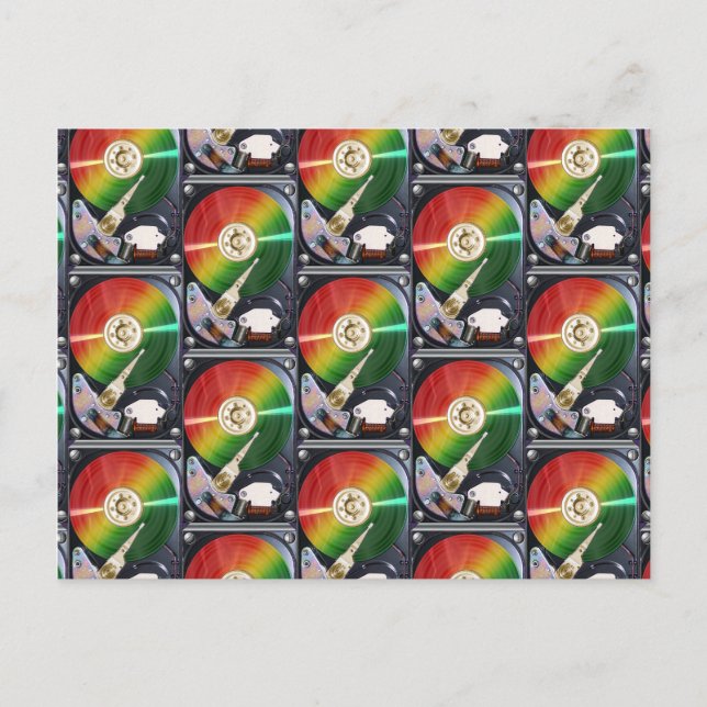 Postal Collage del disco duro del equipo (Anverso)
