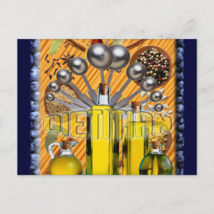 POSTAL COLLAGE DIETITIANA DE ALIMENTOS