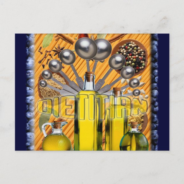 POSTAL COLLAGE DIETITIANA DE ALIMENTOS (Anverso)