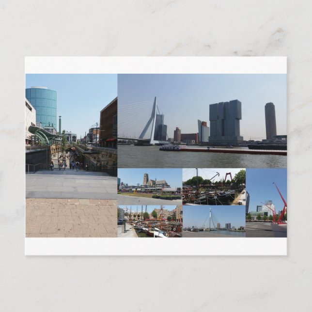 Postal Collage fotográfico Rotterdam 3 (Anverso)