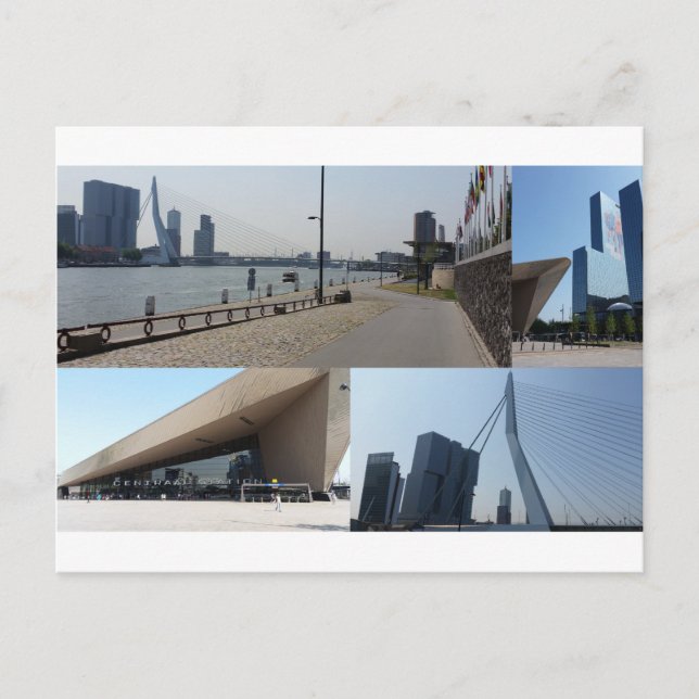 Postal Collage fotográfico Rotterdam 4 (Anverso)