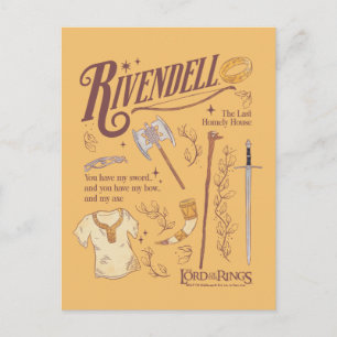 Postal Collage Gráfico de Acuarela RIVENDELL™