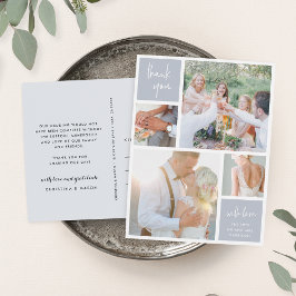 Postal Collage gris de niebla | Foto Boda Gracias