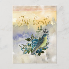Postal Collage Just Breathe