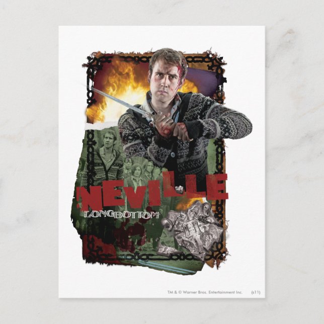 Postal Collage longbottom 2 de Neville (Anverso)