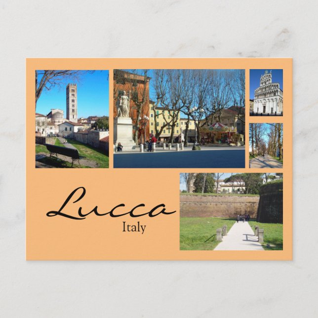 Postal Collage Lucca (Anverso)