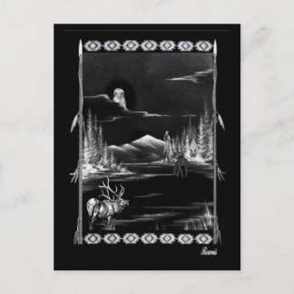 POSTAL COLLAGE NATURALEZA AMERICANA