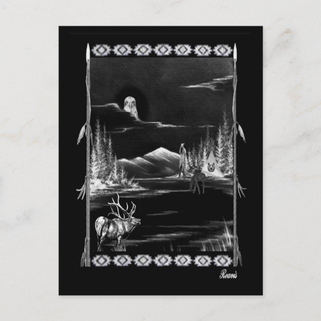 POSTAL COLLAGE NATURALEZA AMERICANA (Anverso)