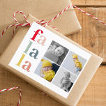 Postal Collage Navidades Cuatro Fotos | Falalala colorida<br><div class="desc">Collage Navidades Cuatro Fotos | Falalala colorida</div>