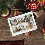 Postal Collage Navidades Seis Fotos | Feliz feriado<br><div class="desc">Collage Navidades Seis Fotos | Feliz feriado</div>