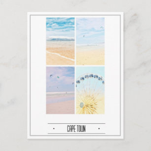 Postal Collage Pastel de montaña de la Mesa de Ciudad del