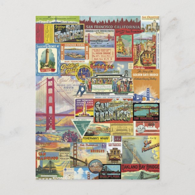 Postal Collage San Francisco (Anverso)