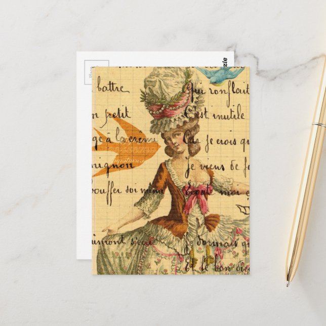Postal Collage Vintage de Marie (Anverso/Reverso In Situ)