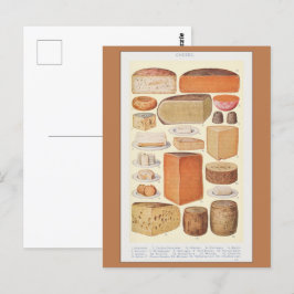 Postal Collage vintage de quesos domésticos, Beeton, 1923
