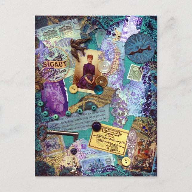 Postal collaged - Souvenirs (Anverso)