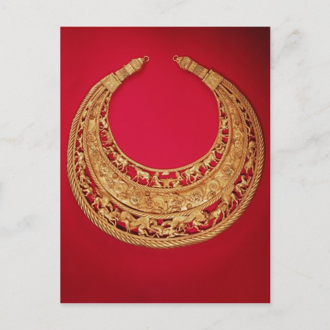 Postal Collar con escenas pastorales (Anverso)