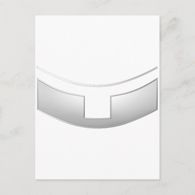 Postal Collar de sacerdote o ministro de plata con aspect (Anverso)