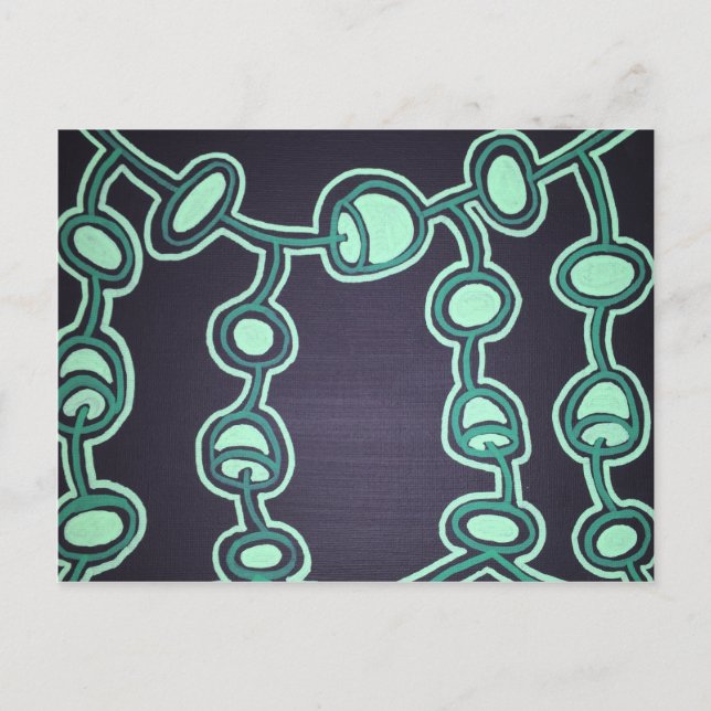 Postal Collar y gotas (Anverso)