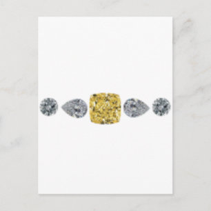 Postal Collares de diamantes de color amarillo