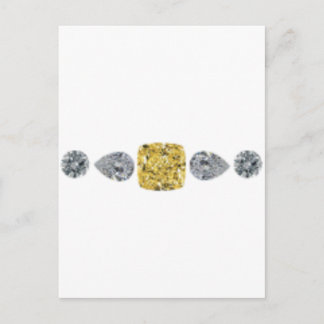 Postal Collares de diamantes de color amarillo