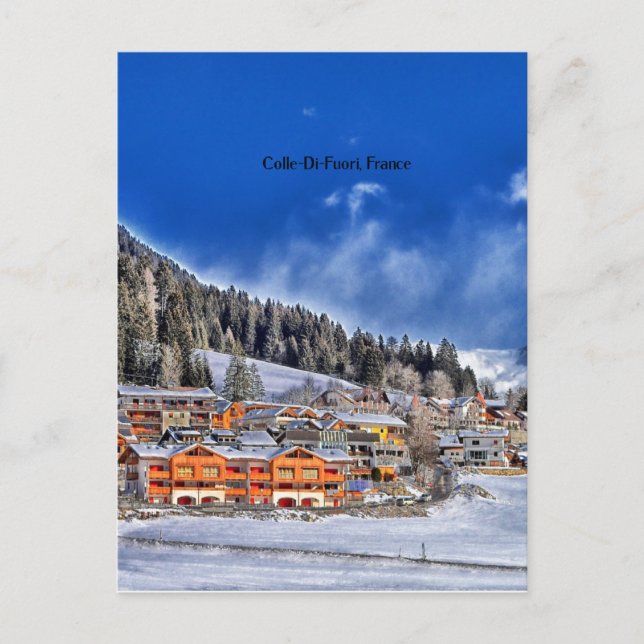 Postal Colle-Di-Fuori, Francia, (Anverso)