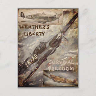 Postal Collectors Postcard HURRICANE & SPITFIRES GJLC Mot